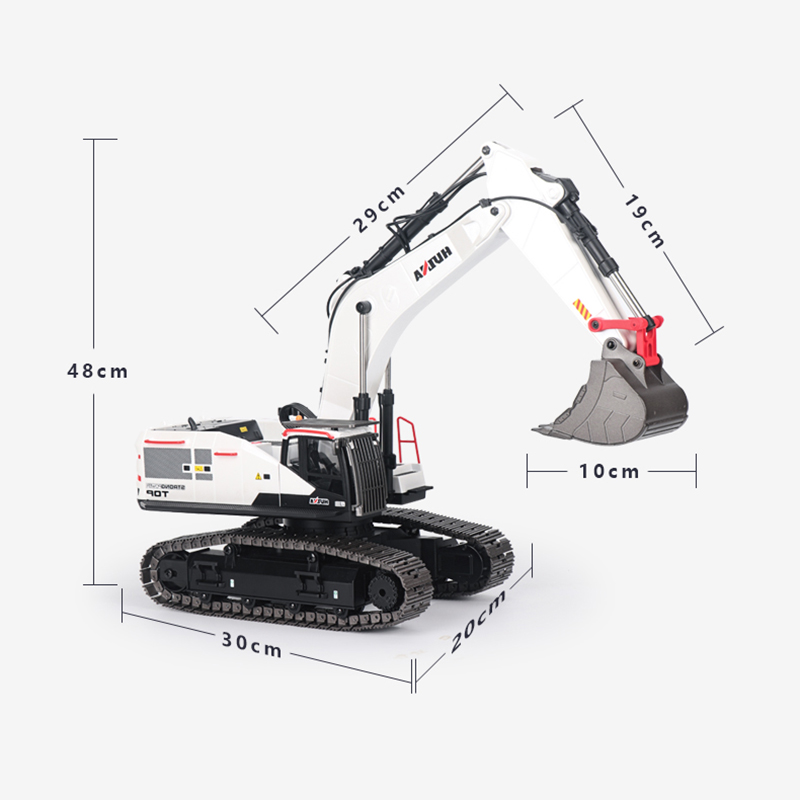 Rc Excavator Hydraulic - RC Excavator 1/14 HUINA Metal Truck