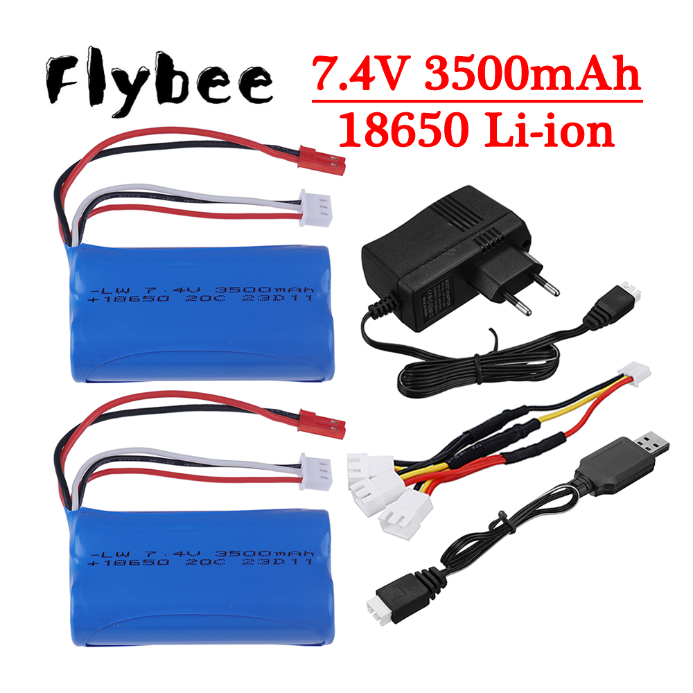 Rc Hobby Grade Car - Upgraded 3000mAh to 3500mAh 7.4V 18650