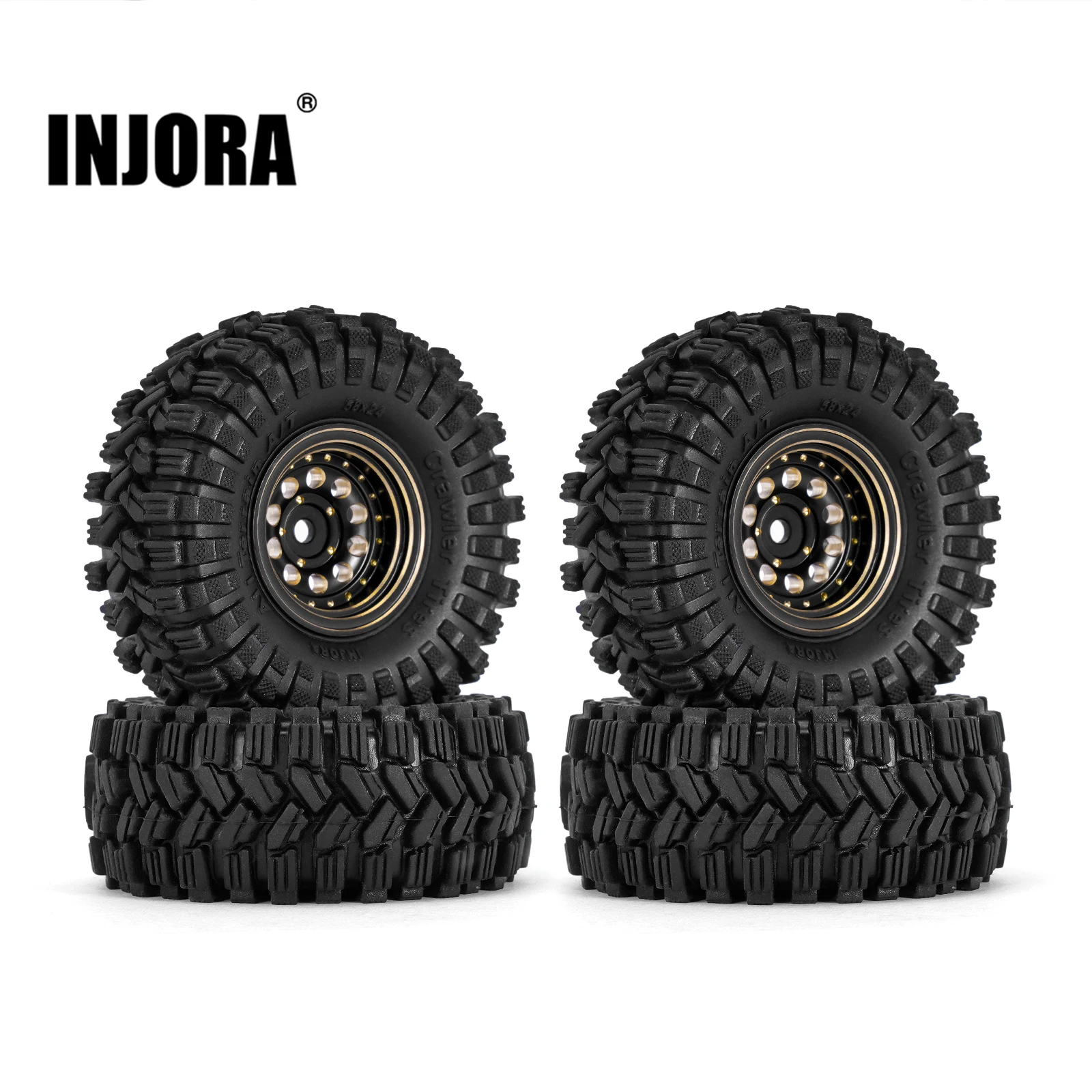 Rc Tire Foam Insert - INJORA Black Coating Brass 1.0
