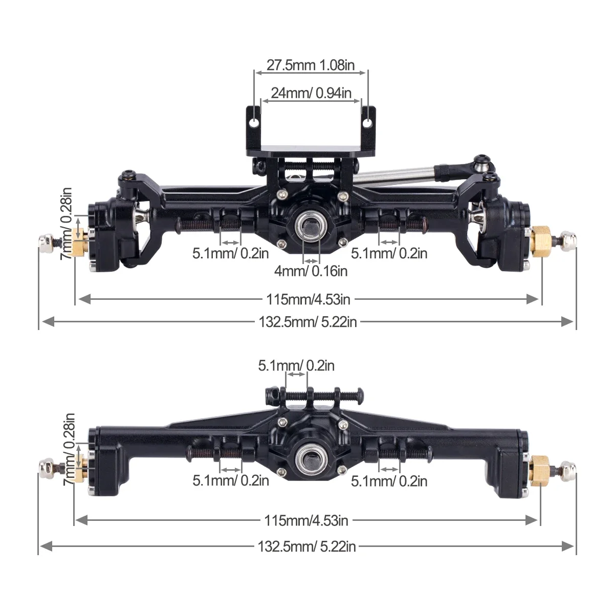 Aluminum CNC Portal Axles +10m - Rc Hobby Room ulasan dan harga