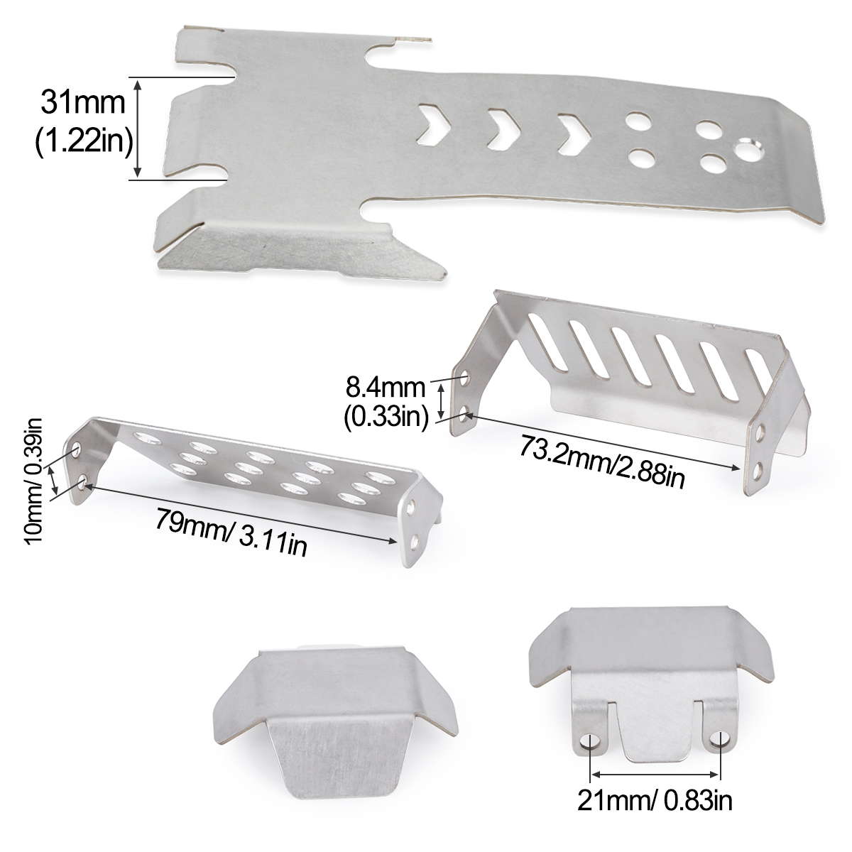 Stainless Steel Axle Protector - Rc Hobby Room ulasan dan harga