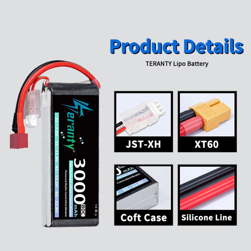 TERANTY 2S 3000mAh Lipo Batter - Rc Hobby Grade Car ulasan dan harga