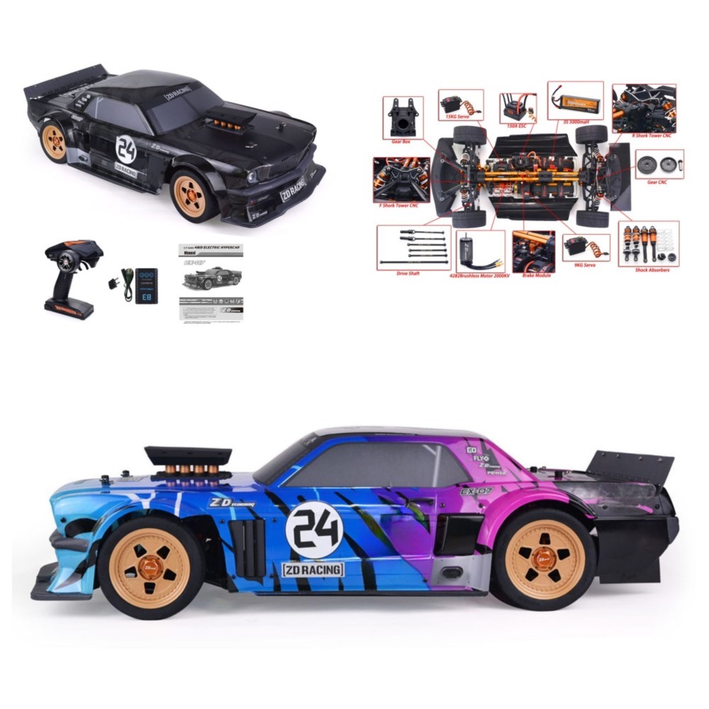 1/7 ZD Racing EX07 RC Sports C - Rc Hobby Grade Car ulasan dan harga