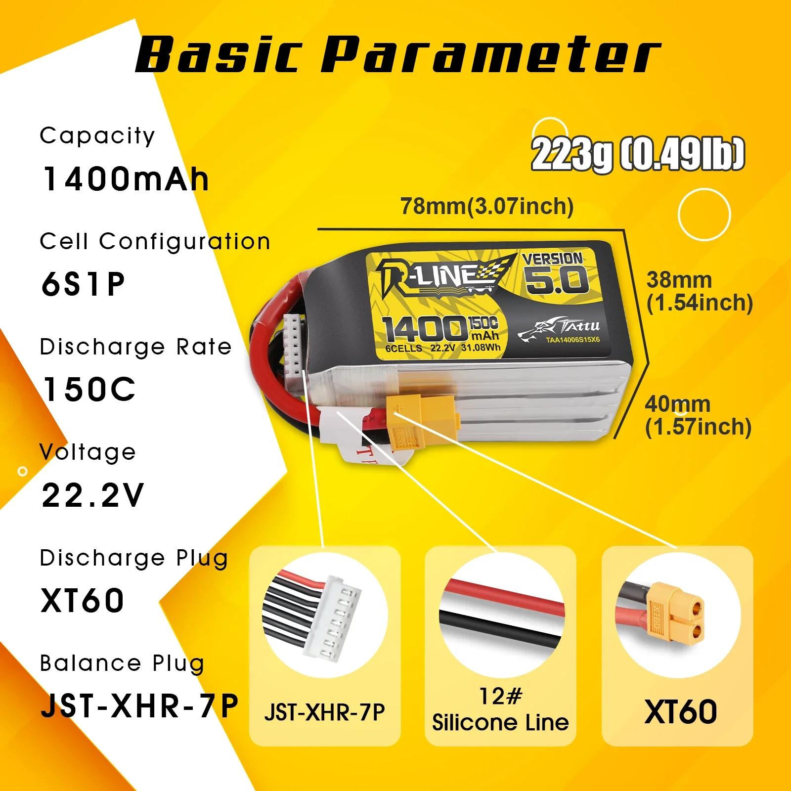 Tattu R-Line 1200mAh 1400mAh 6 - Rc Hobbyking ulasan dan harga