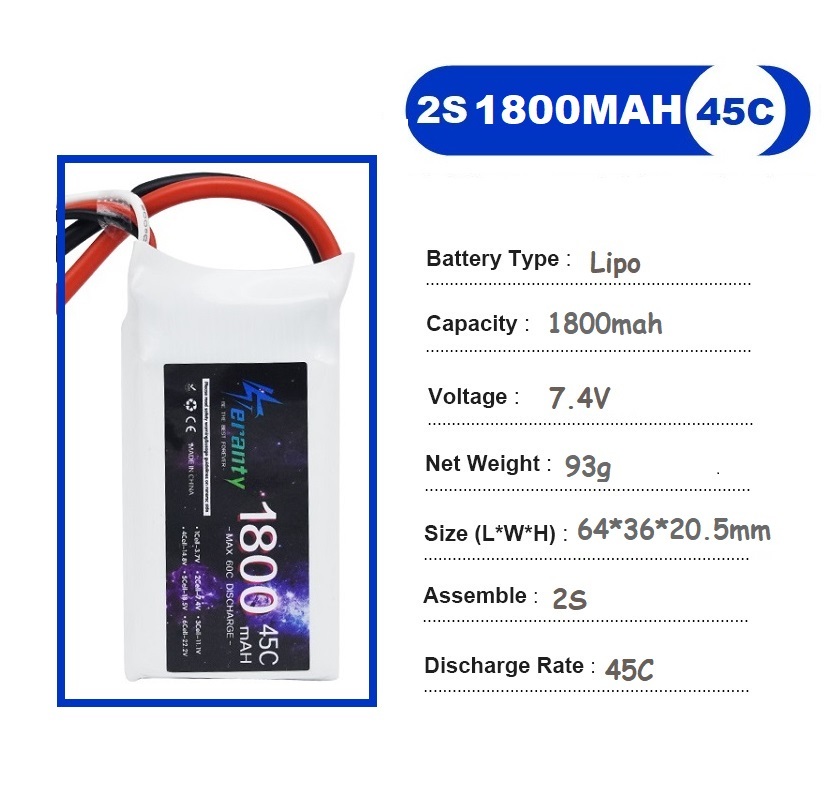 2PCS 7.4V Lipo 2S Battery 1500 - Rc Hobby Grade Car ulasan dan harga