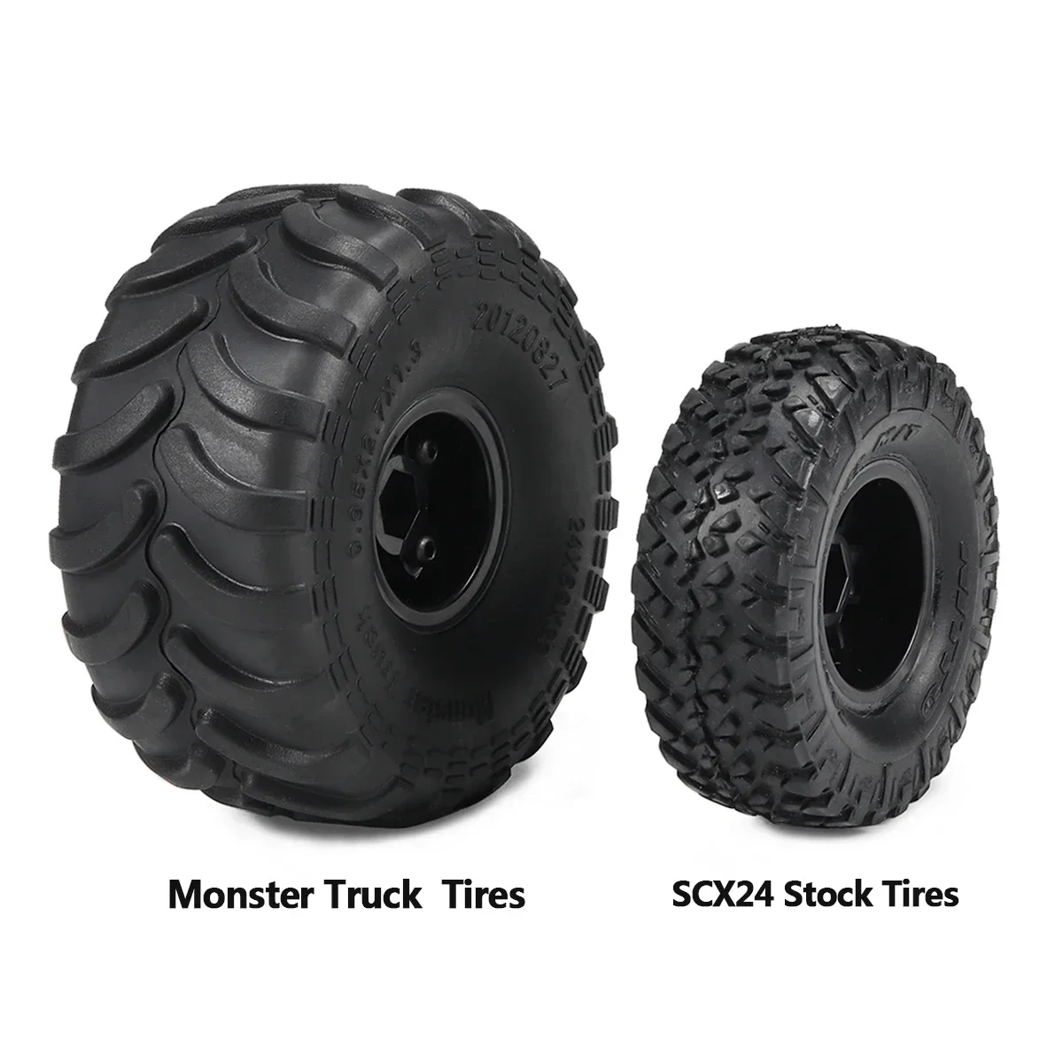 4pcs Monster Truck Tires with  - Rc Tire Foam Insert ulasan dan harga