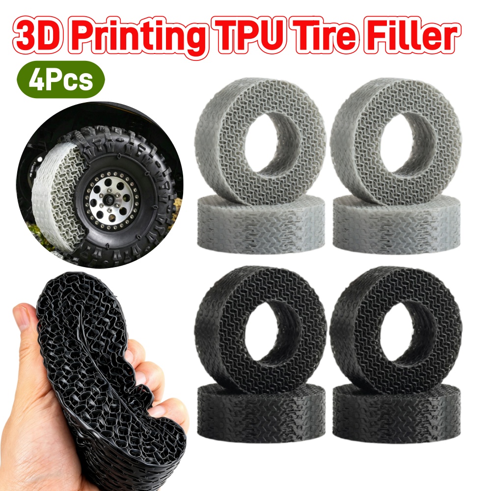 4Pcs 1.9-Inch 3D Printing TPU  - Rc Tire Foam Insert ulasan dan harga