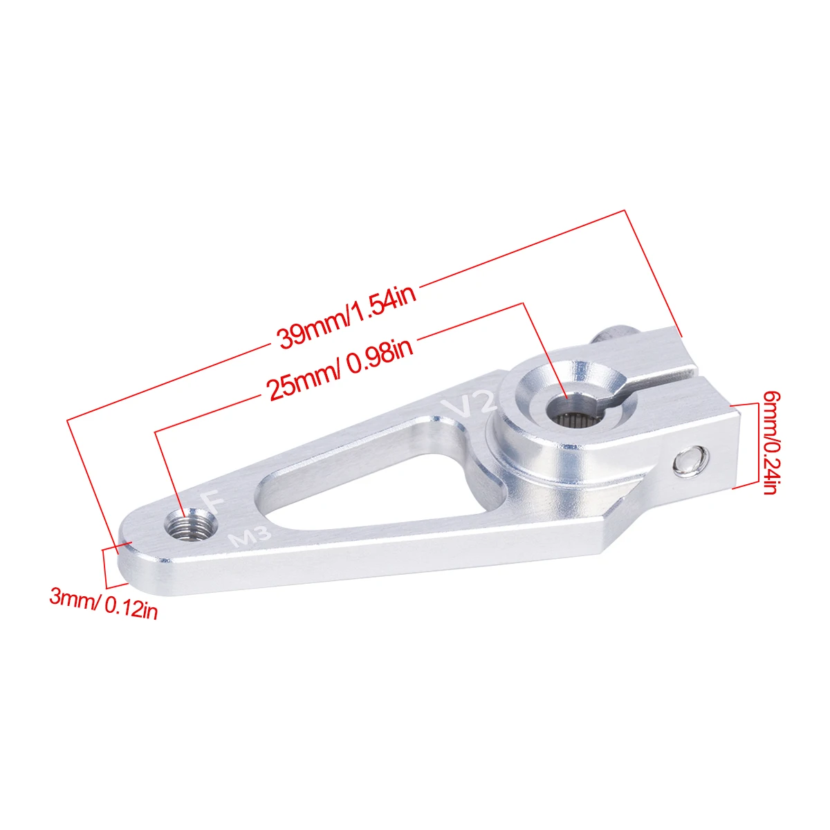 39mm M3 7075 Aluminum 25T Serv - Rc Hobby Room ulasan dan harga