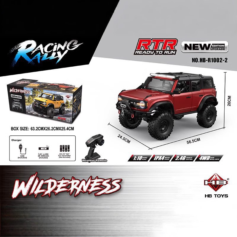1/10 RC Car 4WD RTR HB R1001 H - Rc Hobby Grade Car ulasan dan harga
